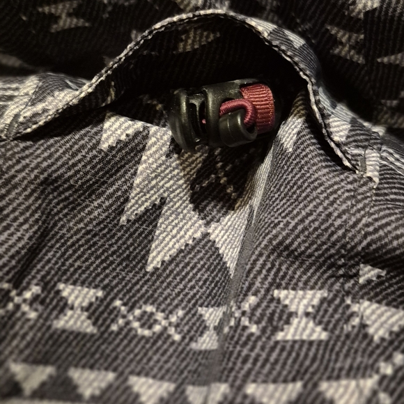 Aperture Women's Small Gray Aztec Pattern Waterproof Snowboarding Ski Jacket EUC - Picture 9 of 10
